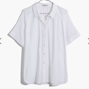 Madewell white button down (size S)